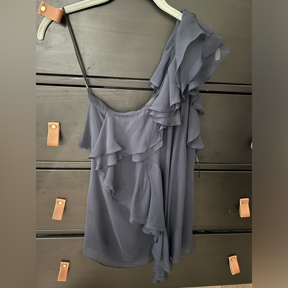 MM Couture one shoulder blouse - Picture 2 of 5